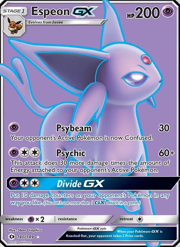 Espeon GX 140 · Sun & Moon