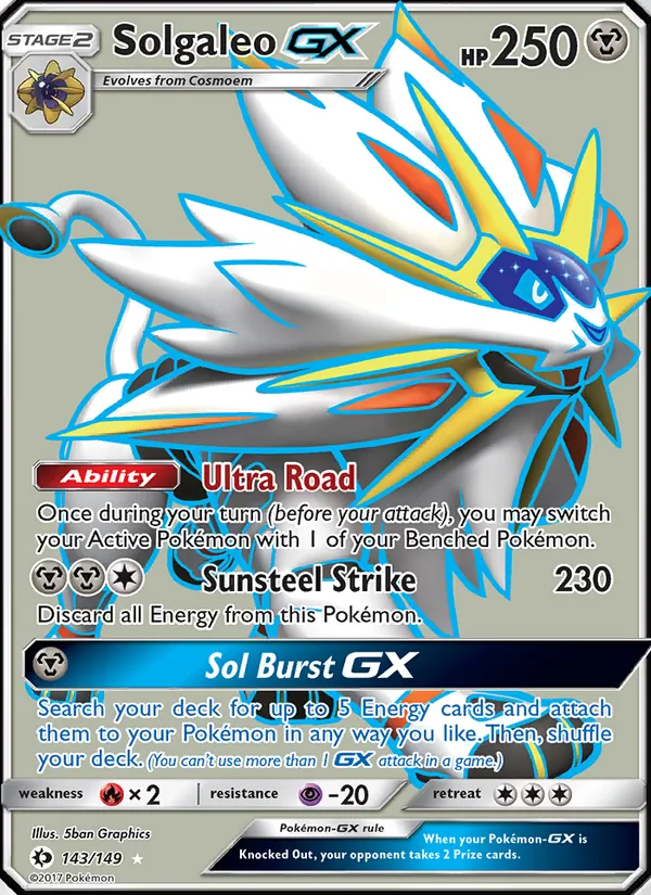 Solgaleo GX 143 · Sun & Moon