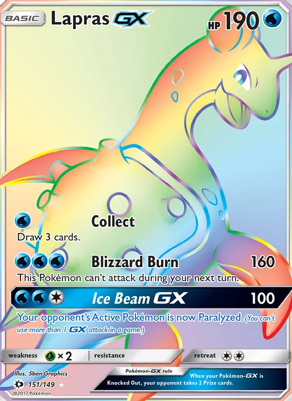 Lapras GX 151 · Sun & Moon