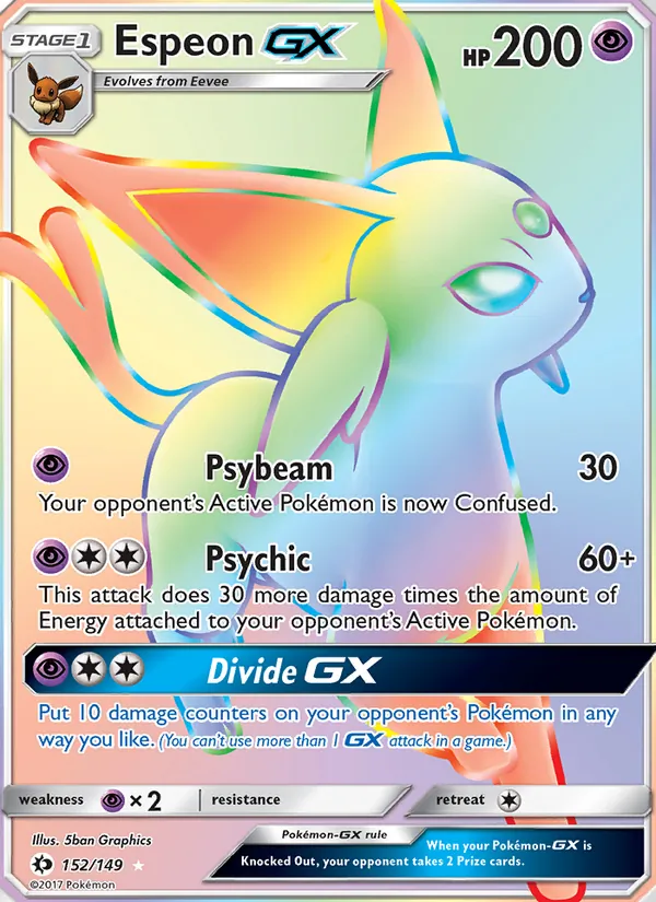 Espeon GX 152 · Sun & Moon