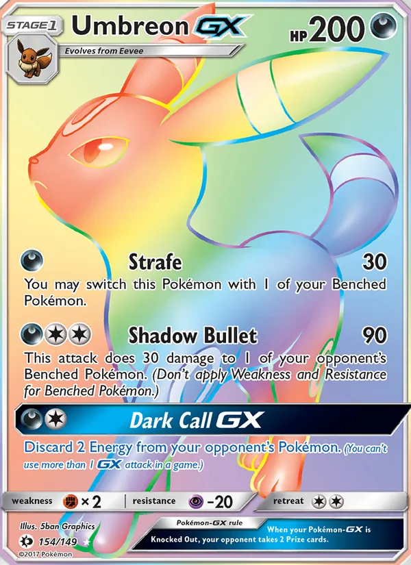 Umbreon GX 154 · Sun & Moon