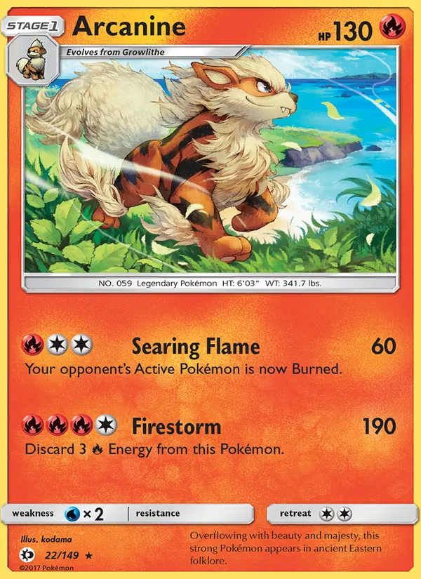 Arcanine 22 · Sun & Moon