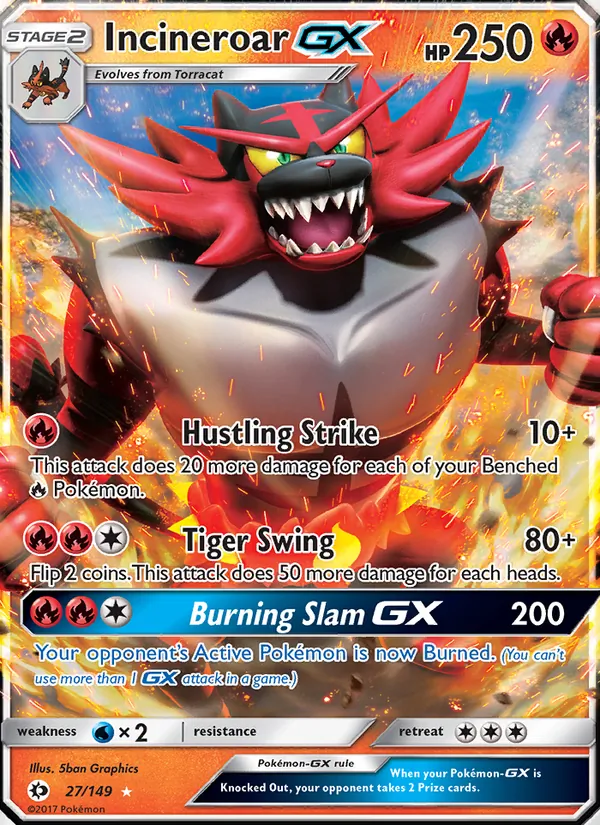 Incineroar GX 27 · Sun & Moon