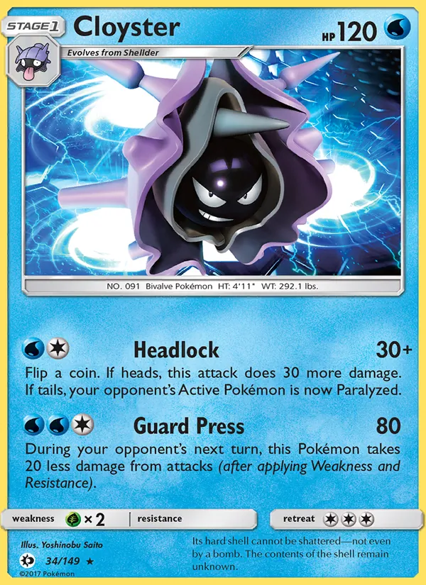 Cloyster 34 · Sun & Moon