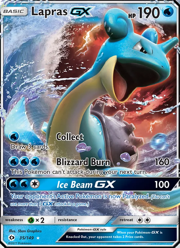 Lapras GX 35 · Sun & Moon