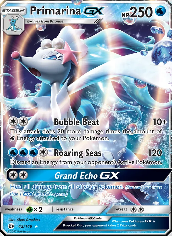Primarina GX 42 · Sun & Moon