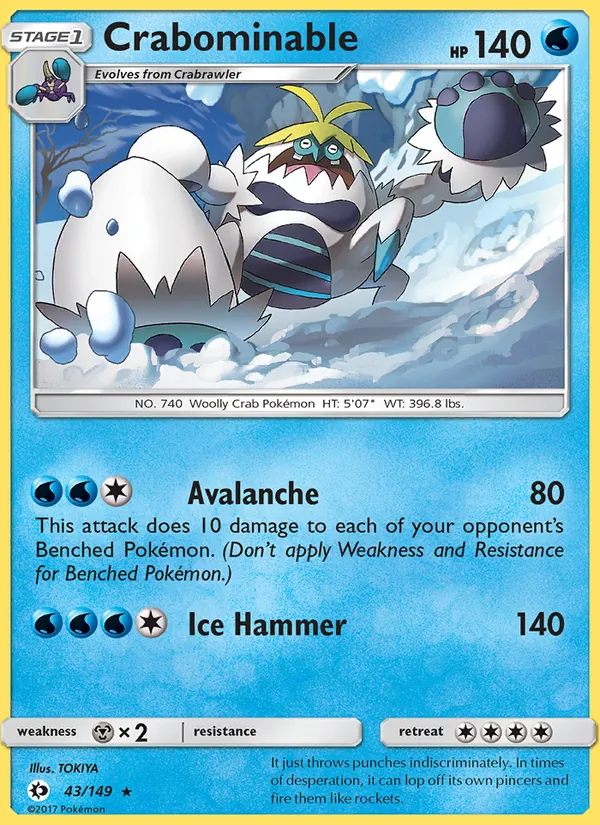 Crabominable 43 · Sun & Moon