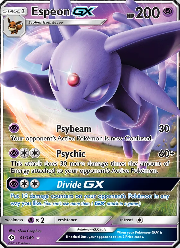Espeon GX 61 · Sun & Moon