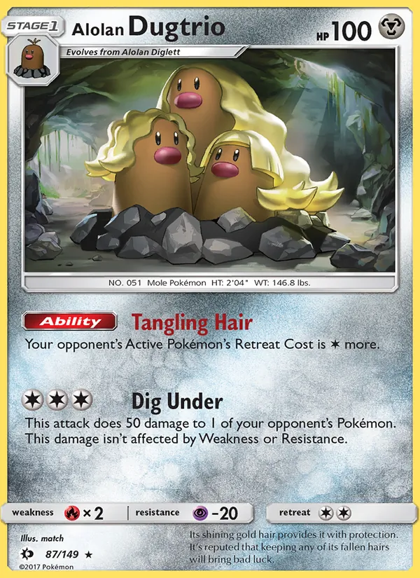 Alolan Dugtrio 87 · Sun & Moon