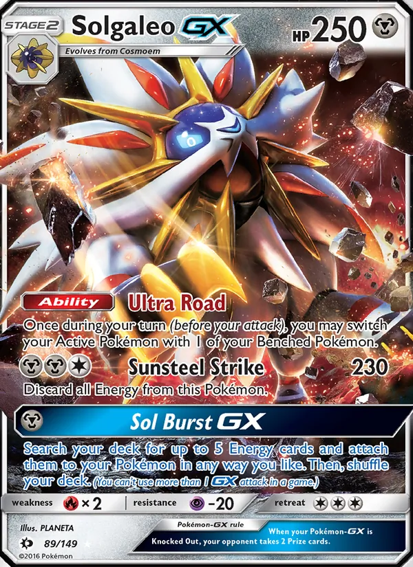Solgaleo GX 89 · Sun & Moon