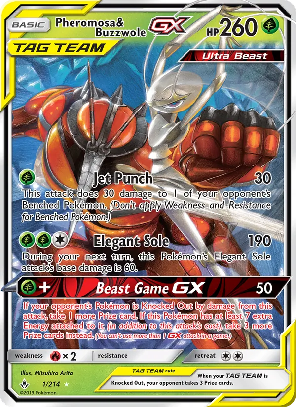 Pheromosa & Buzzwole GX 1 · Unbroken Bonds