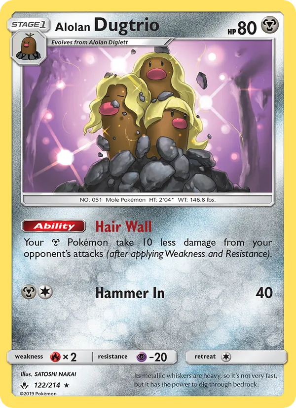 Alolan Dugtrio 122 · Unbroken Bonds
