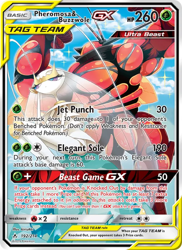 Pheromosa & Buzzwole GX 192 · Unbroken Bonds