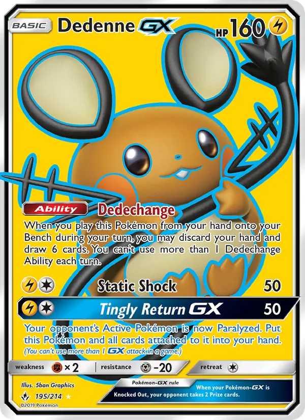 Dedenne GX 195 · Unbroken Bonds