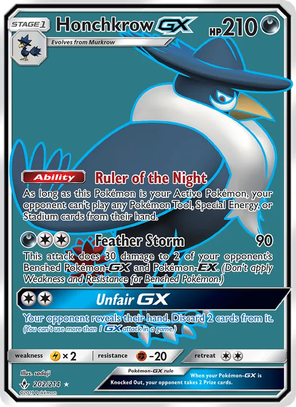 Honchkrow GX 202 · Unbroken Bonds