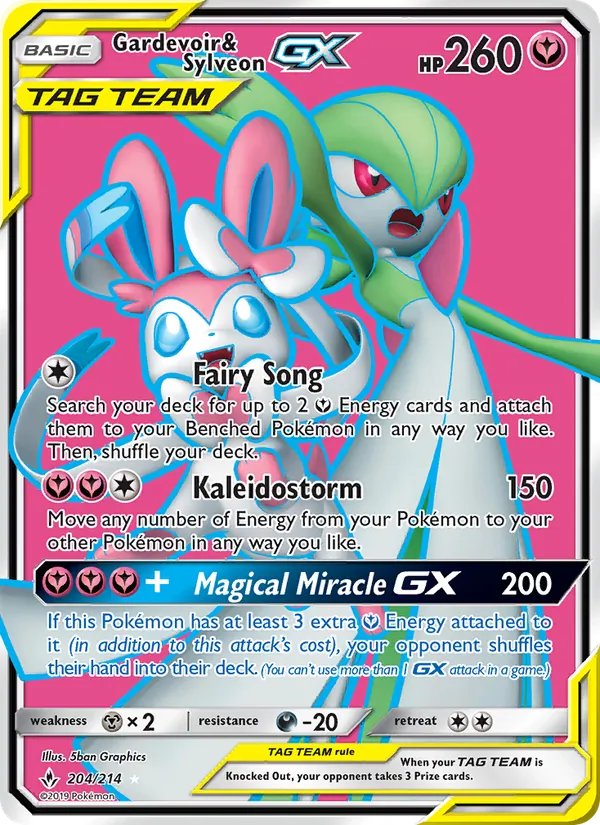 Gardevoir & Sylveon GX 204 · Unbroken Bonds