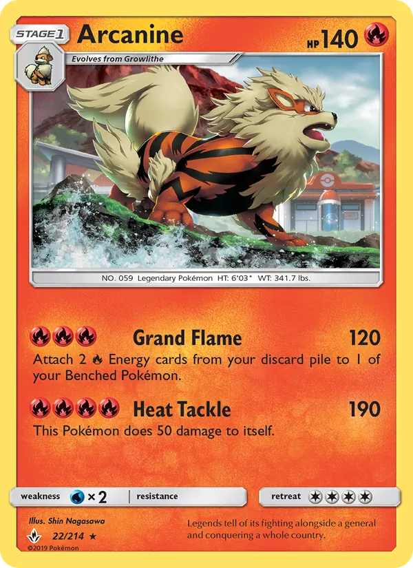 Arcanine 22 · Unbroken Bonds
