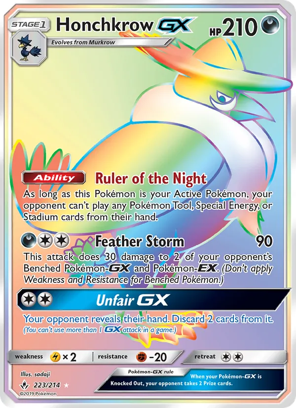 Honchkrow GX 223 · Unbroken Bonds
