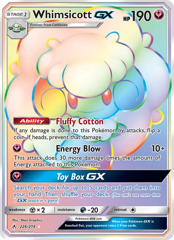 Whimsicott GX 226 · Unbroken Bonds