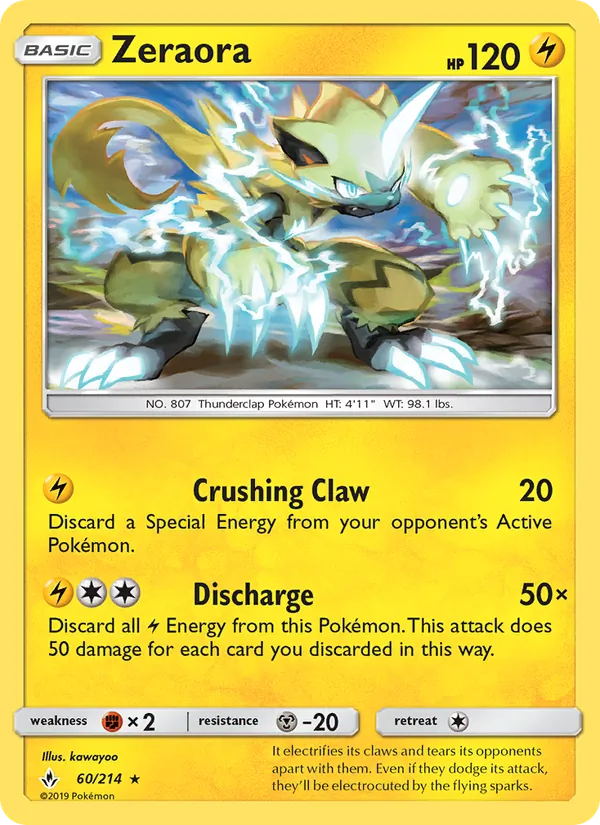 Zeraora 60 · Unbroken Bonds