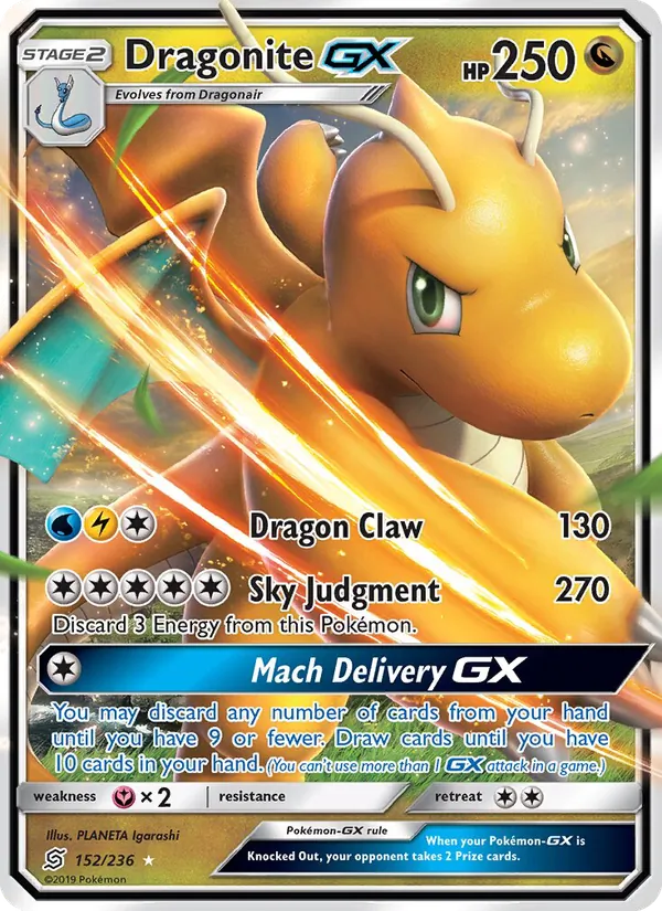 Dragonite GX 152 · Unified Minds