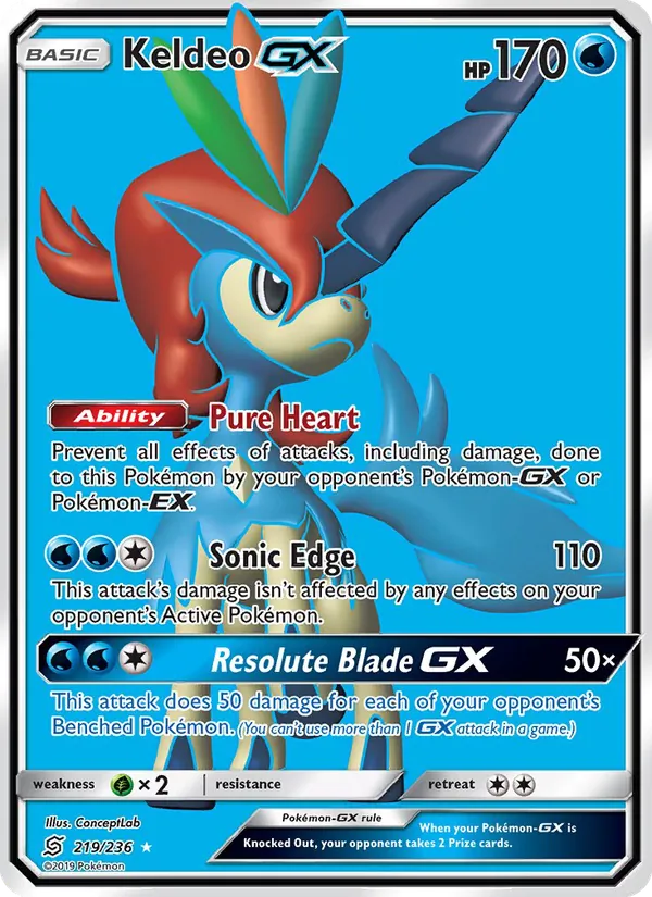 Keldeo GX 219 · Unified Minds