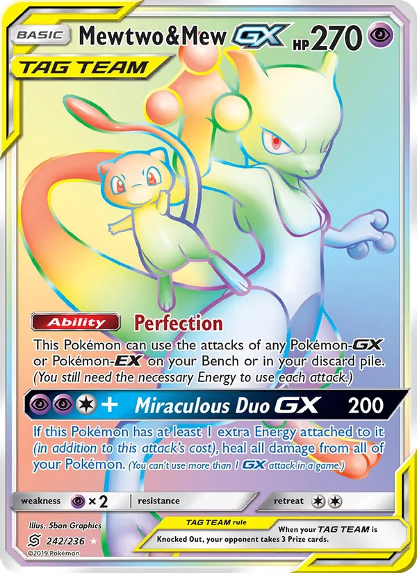 Mewtwo & Mew GX 242 · Unified Minds