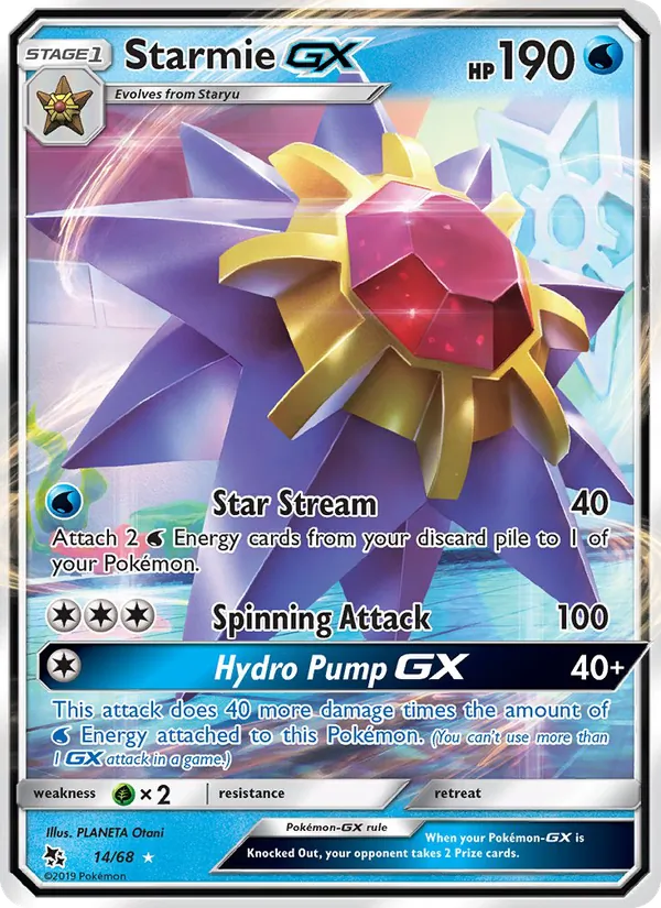Starmie GX 14 · Hidden Fates