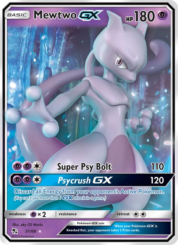 Mewtwo GX 31 · Hidden Fates