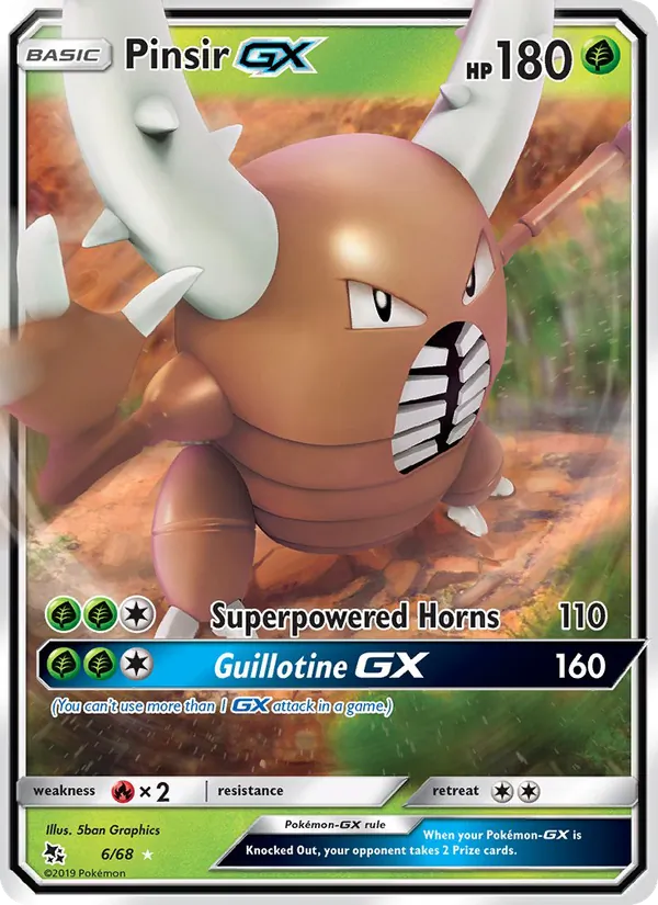 Pinsir GX 6 · Hidden Fates