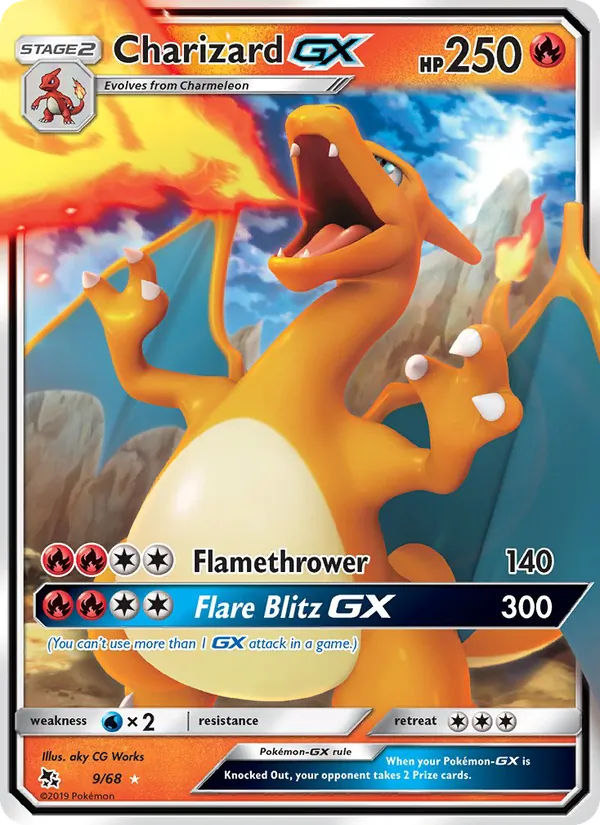 Charizard GX 9 · Hidden Fates