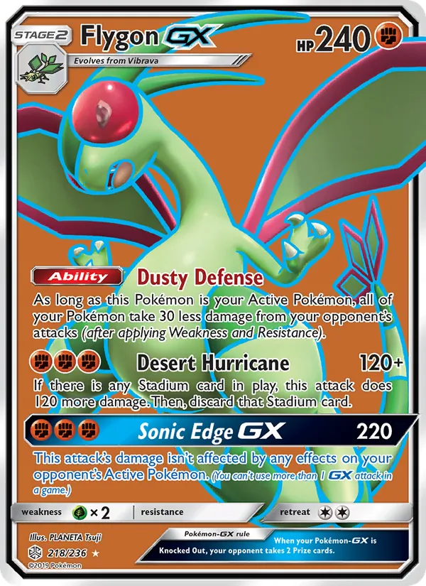 Flygon GX 218 · Cosmic Eclipse