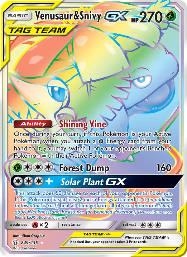 Venusaur & Snivy GX 249 · Cosmic Eclipse