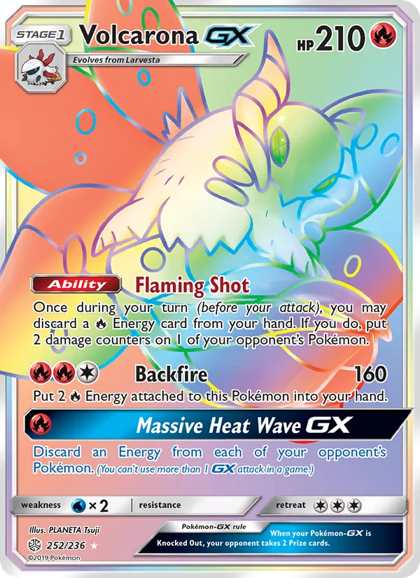 Volcarona GX 252 · Cosmic Eclipse