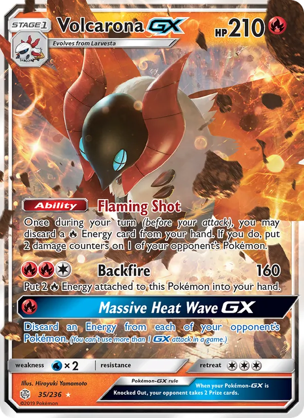 Volcarona GX 35 · Cosmic Eclipse