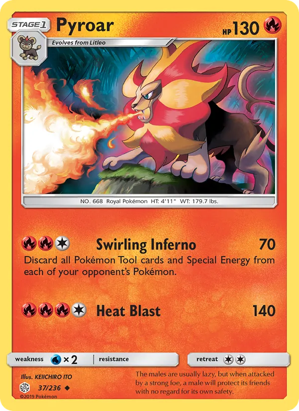 Pyroar 37 · Cosmic Eclipse