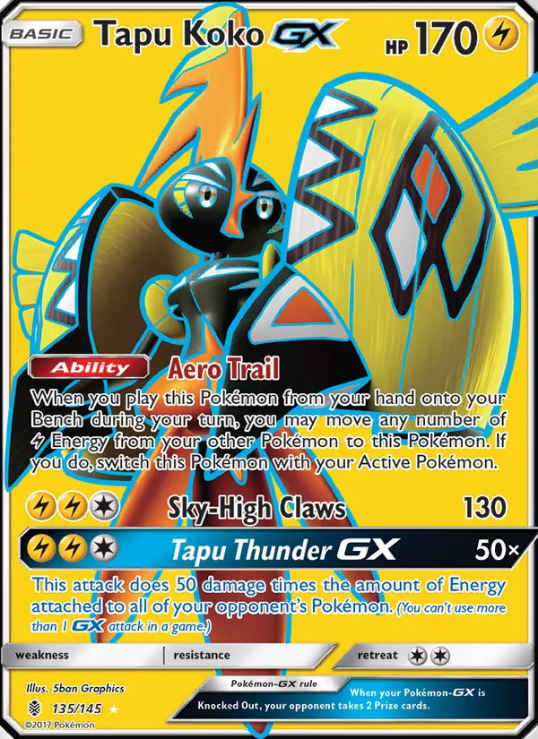 Tapu Koko GX 135 · Guardians Rising
