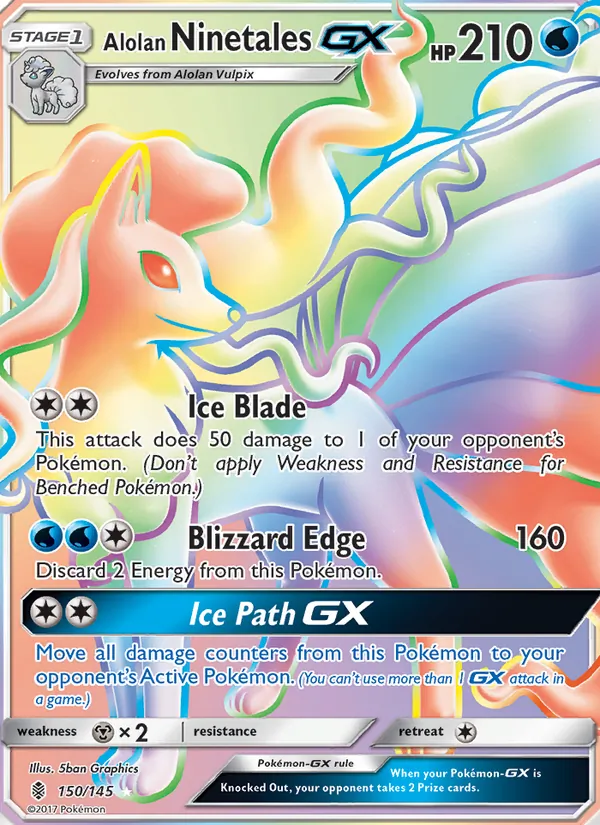 Alolan Ninetales GX 150 · Guardians Rising