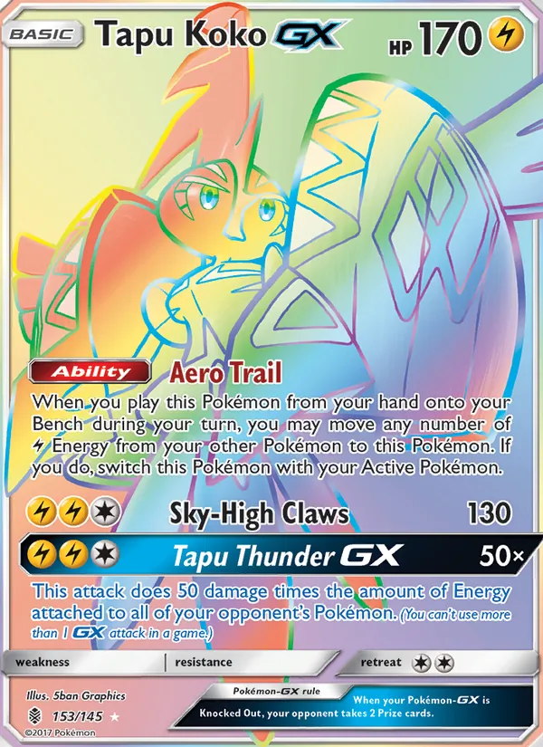 Tapu Koko GX 153 · Guardians Rising