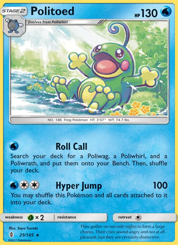 Politoed 25 · Guardians Rising