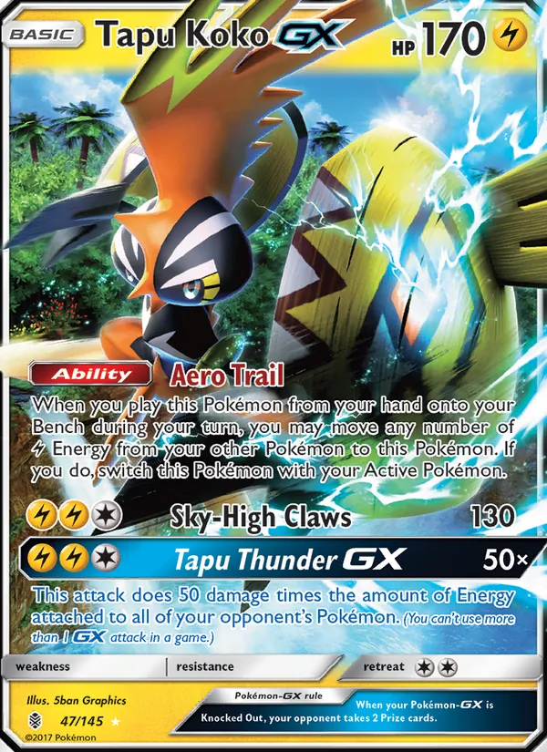 Tapu Koko GX 47 · Guardians Rising