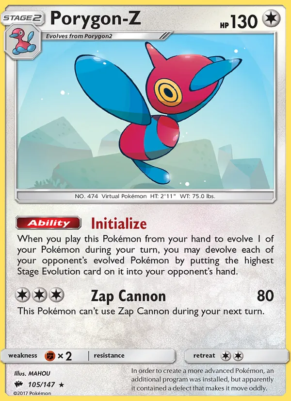 Porygon-Z 105 · Burning Shadows