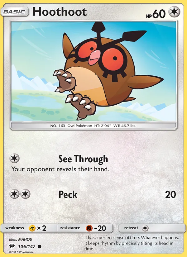 Hoothoot 106 · Burning Shadows