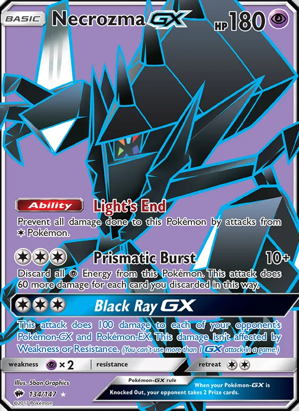 Necrozma GX 134 · Burning Shadows