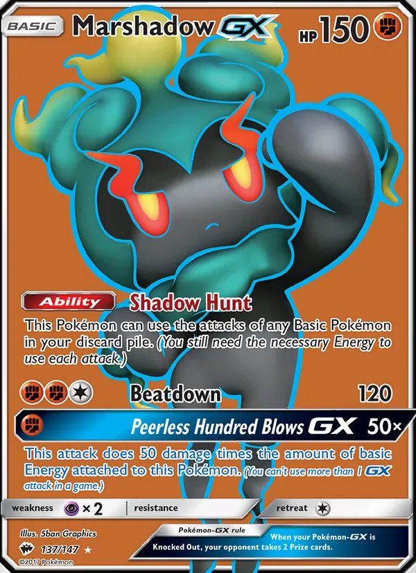 Marshadow GX 137 · Burning Shadows