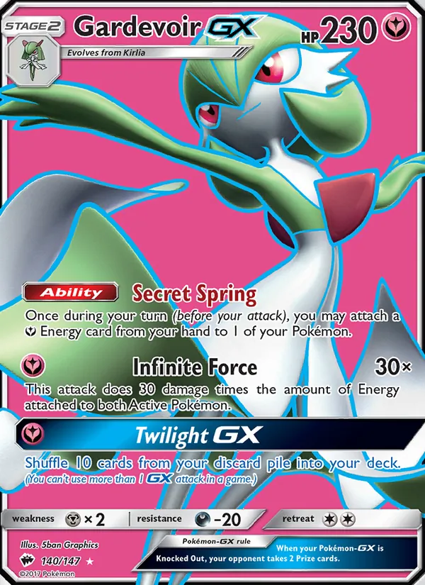 Gardevoir GX 140 · Burning Shadows