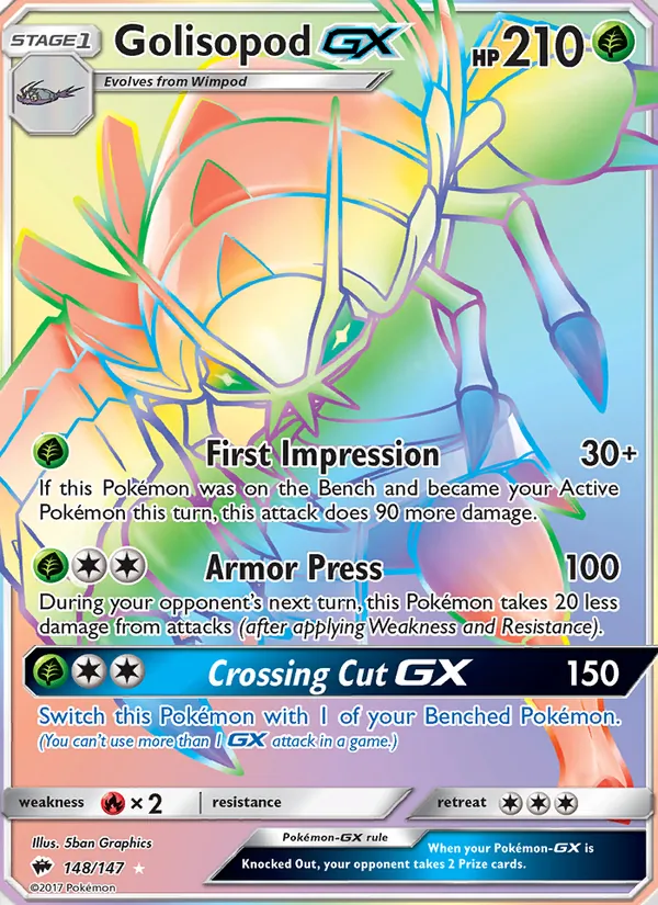 Golisopod GX 148 · Burning Shadows