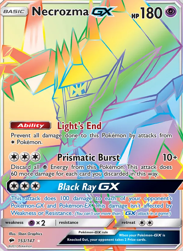 Necrozma GX 153 · Burning Shadows