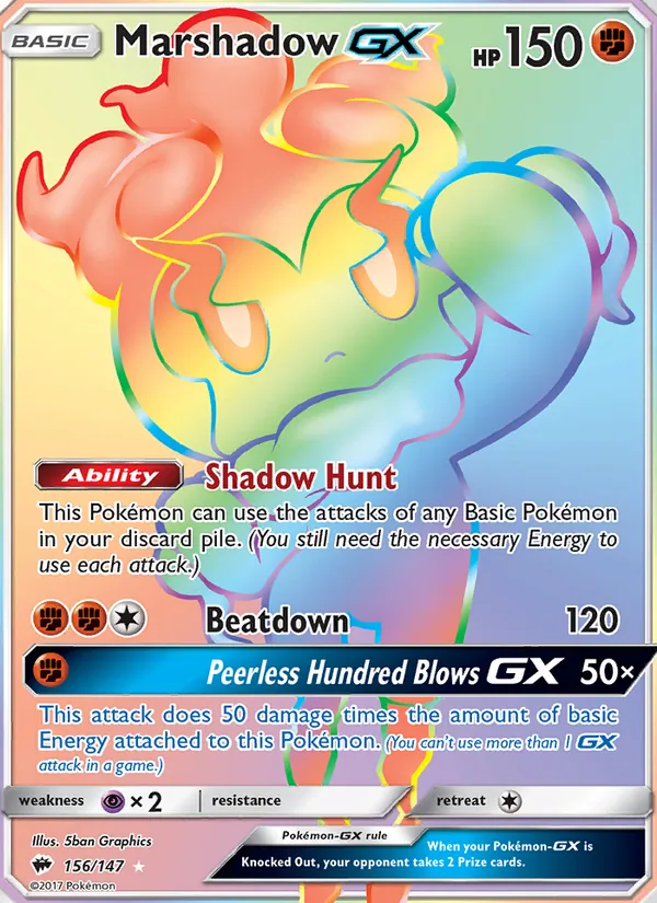 Marshadow GX 156 · Burning Shadows