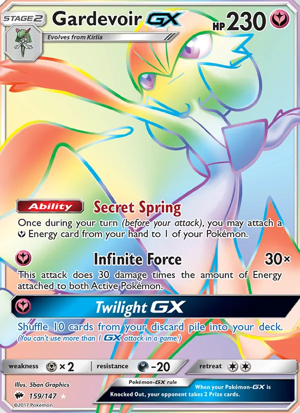 Gardevoir GX 159 · Burning Shadows